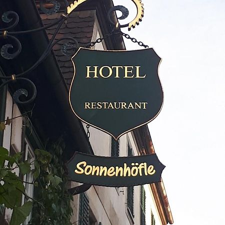 Hotel & Restaurant Sonnenhoefle 솜머하우젠 외부 사진